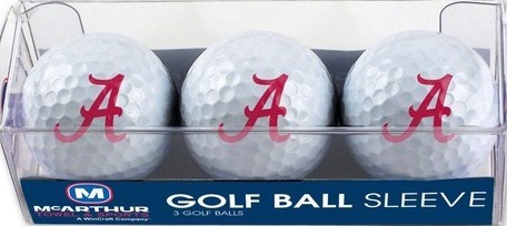 Alabama Crimson Tide Golf Ball 3 pack