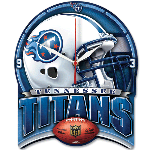 Tennessee Titans NFL Plaque Clock