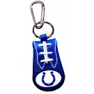 Indianapolis Colts Blue Leather Football Keychain 