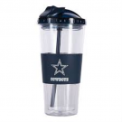 Dallas Cowboys No Spill Plastic Tumbler with Straw 