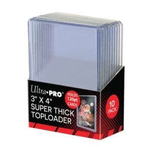 Ultra Pro 3x4 Super Thick Toploader 10 Pack.