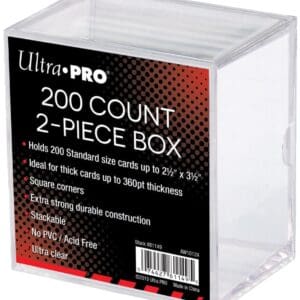 Ultra Pro 200 count card storage box.