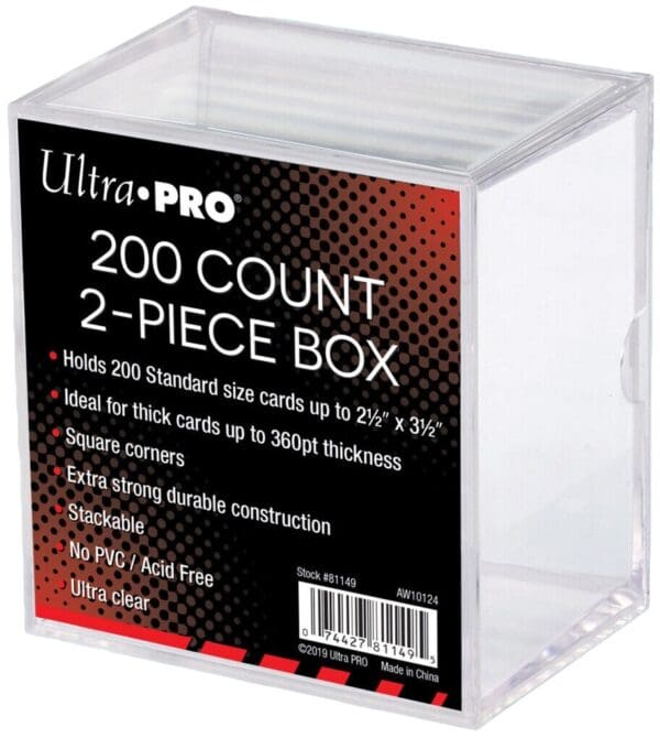 Ultra Pro 200 count card storage box.