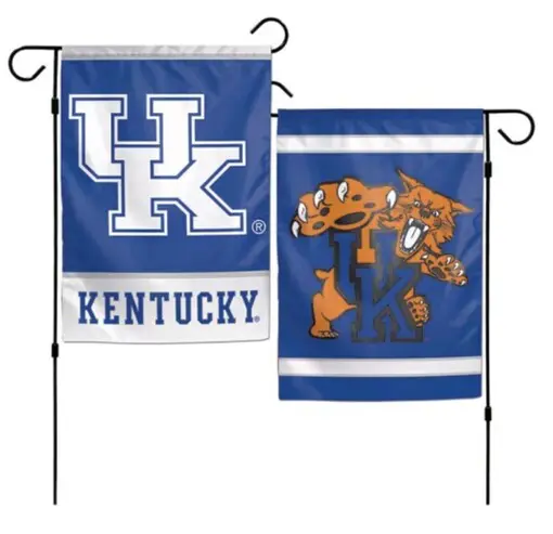 Kentucky Wildcats double-sided garden flags.