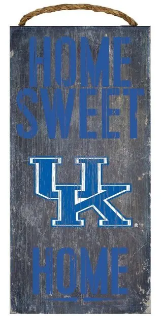 Kentucky Wildcats home sweet home sign.