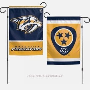 Nashville Predators garden flag set.