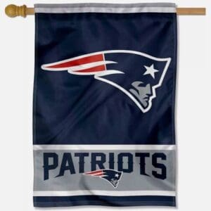 New England Patriots team flag.