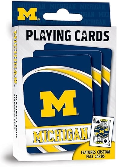 Michigan Wolverines playing cards.