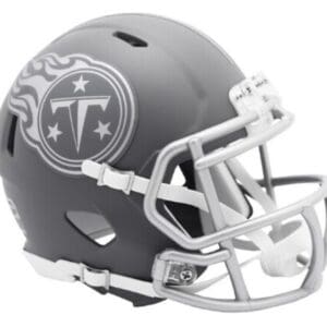 Gray Tennessee Titans mini football helmet.