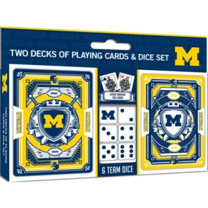 Michigan Wolverines Card & Dice Set