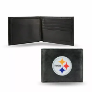 Black Steelers leather wallet.