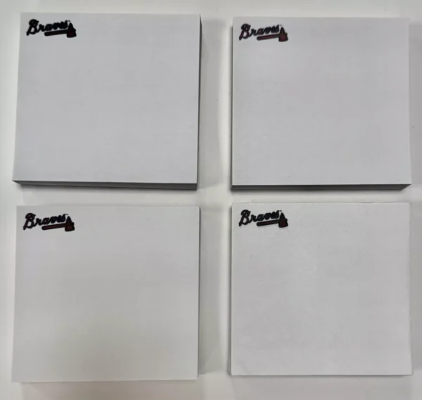 Atlanta Braves Sticky Note Pads 4 Pack