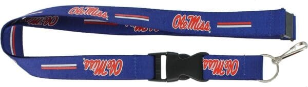 Ole Miss Rebels Detachable Keychain Lanyard