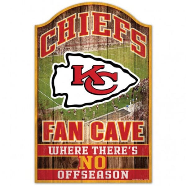 Kansas City Fan Cave Wooden Sign