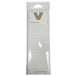 Vanderbilt-themed "Things to Do" notepad.