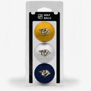 Nashville Predators 3 pack golf balls