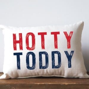Hotty Toddy Distressed Pillow