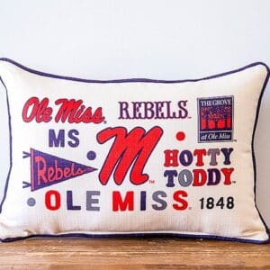 Ole Miss Rebels Collegiate Cluster Pillow