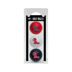 Ole Miss Rebels 3 Pack Of Golf Balls
