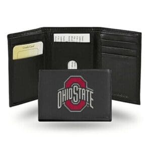 Black wallet with Ohio State logo design.