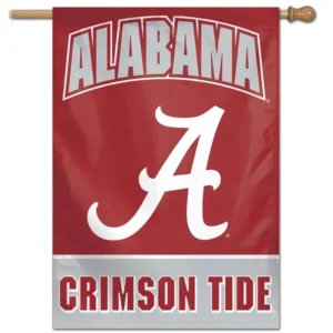 Alabama Crimson Tide flag with logo.