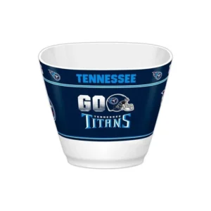 Tennessee Titans themed bowl with team logo.
