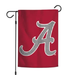 Red flag with patterned letter "A".