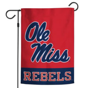 Red Ole Miss Rebels garden flag.