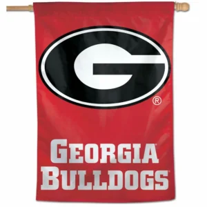 Georgia Bulldogs flag with logo.