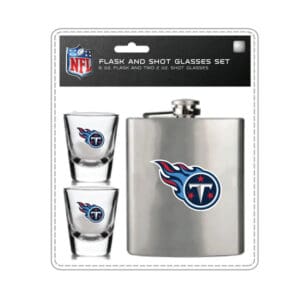 Tennessee Titans Flask & Shot Glasses Set